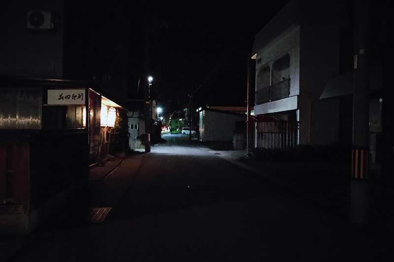 下岩瀬町の通り